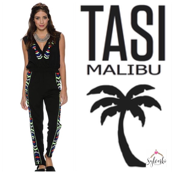 🔥Tasi Malibu ASHLEY Jumpsuit - Black - Picture 3 of 4